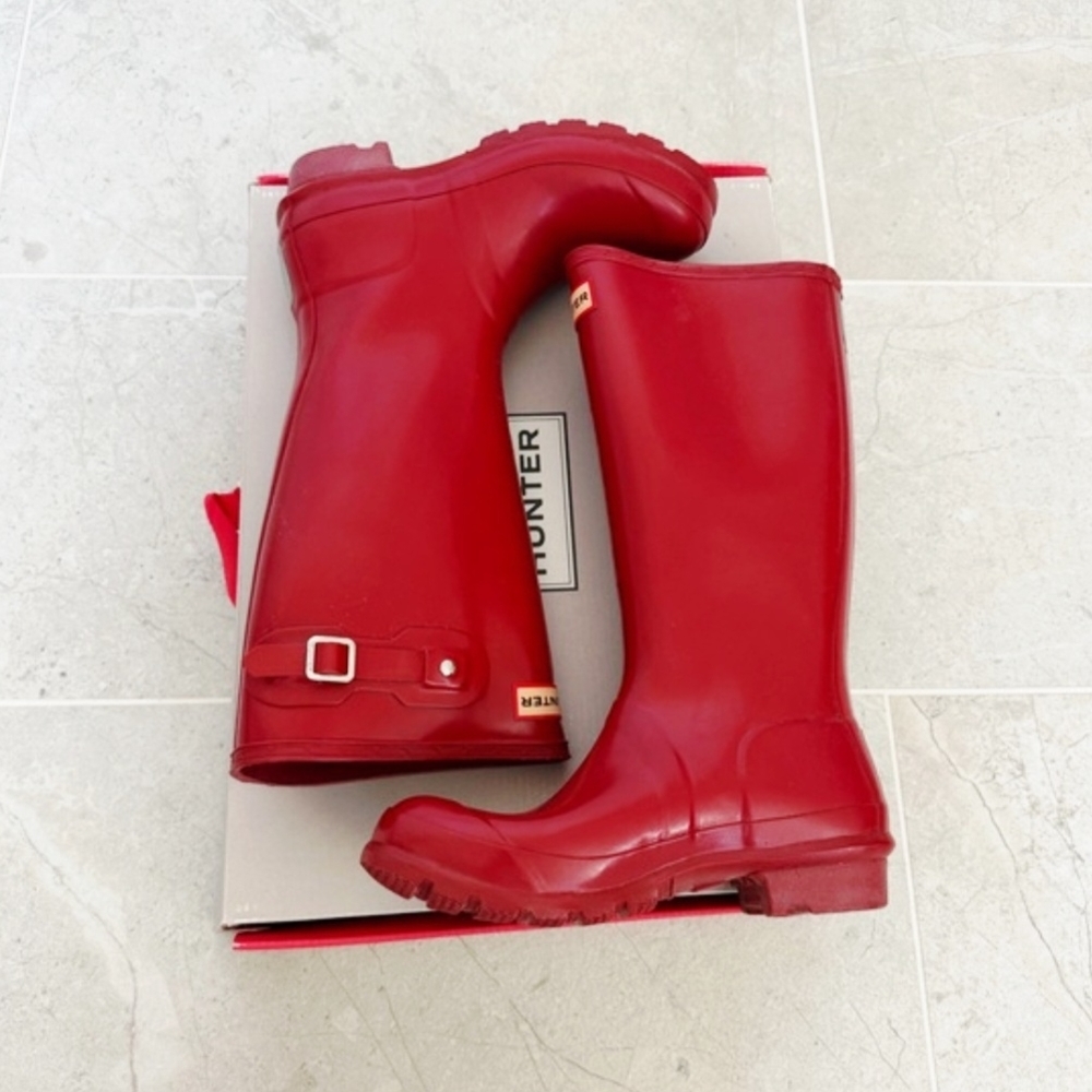Hunter Red Women's Tall Rain Boots